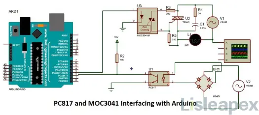 PC817 Optocoupler Dimmer Control with Arduino