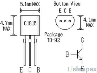 C1815 Transistor Package