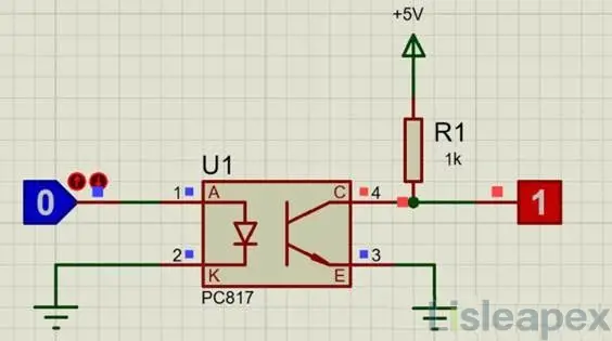 PC817 Optocoupler Circuit