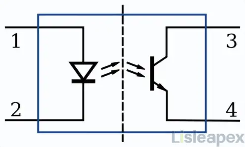 Optocoupler electronic symbol
